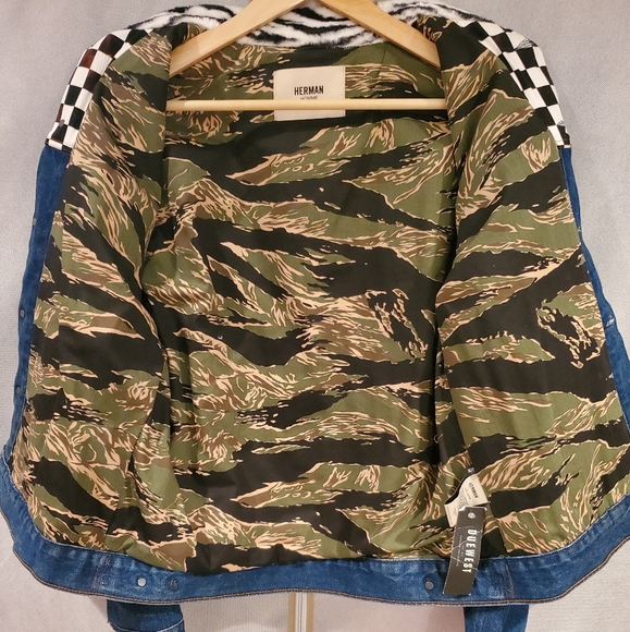 HERMAN MARKET Patchwork Denim Jacket - Unisex - Picture 7 of 8